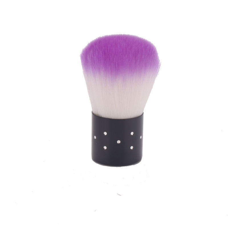 NBR047 Nail powder brush with drill soft hair cleaning brush beauty powder blusher brush wholesale