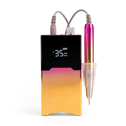 FNDM017 Free UV logo Pro Brushless Nail Drill 35000RPM Electric Manicure Drill Machine Rechargeable Pedicure with Desktop Charge Base