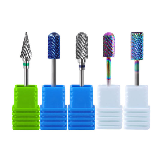 NDB038  Tungsten Carbide Nail Drill Bit Milling Cutter Manicure Machine Equipment Cuticle Clean Burr Pedicure Tools