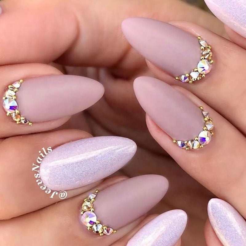 NRB003 Crystal AB Rainbow Nail Art Mix Shape Fancy Shaped In Box Flat Bottom Glass nail rhinestone art decoration rhinestones