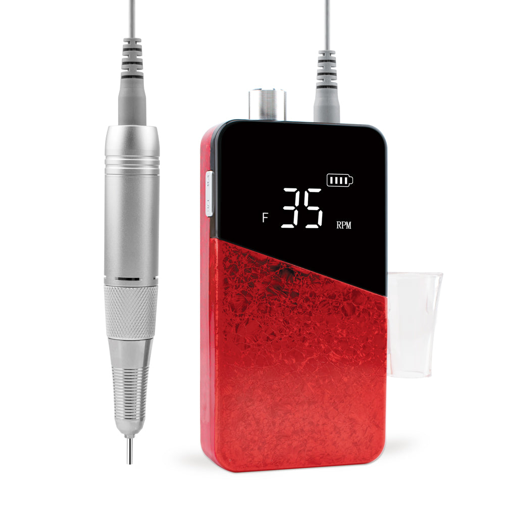 FNDM047 New nail products 35000 Ice flower rechargeable drill nails professional electric nail drill with customized private logo