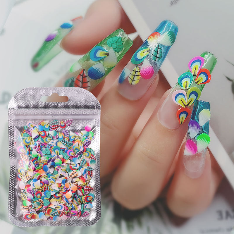 NDE055 ForLife Nail Art Decorations Soft Polymer Clay Fruit Slices Mixed Fruit Patterns Colorful DIY Decoration 1000pcs