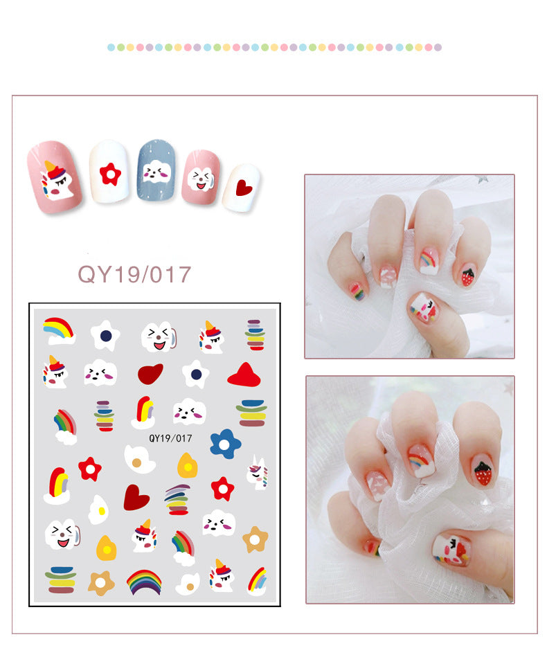 NS5D033  ForLife new Cartoon Nail Art Decals 2D Manicure Applique Nail Stickers for Nail Decoration