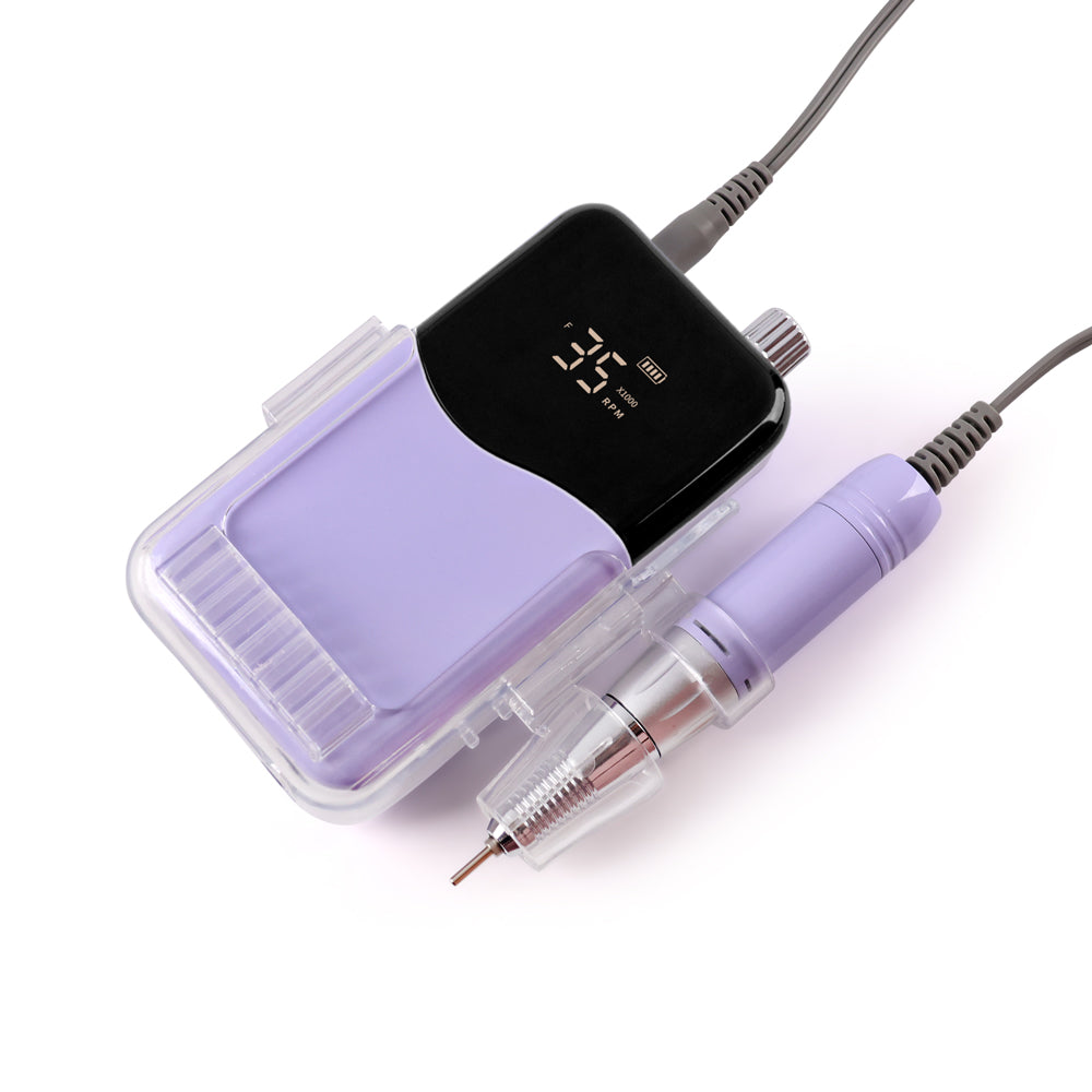 FNDM002 Professional Rechargeable Desktop 35000RPM Acrylic Nail File Drill Machine 45W Nail Polish Machine Drill Bit