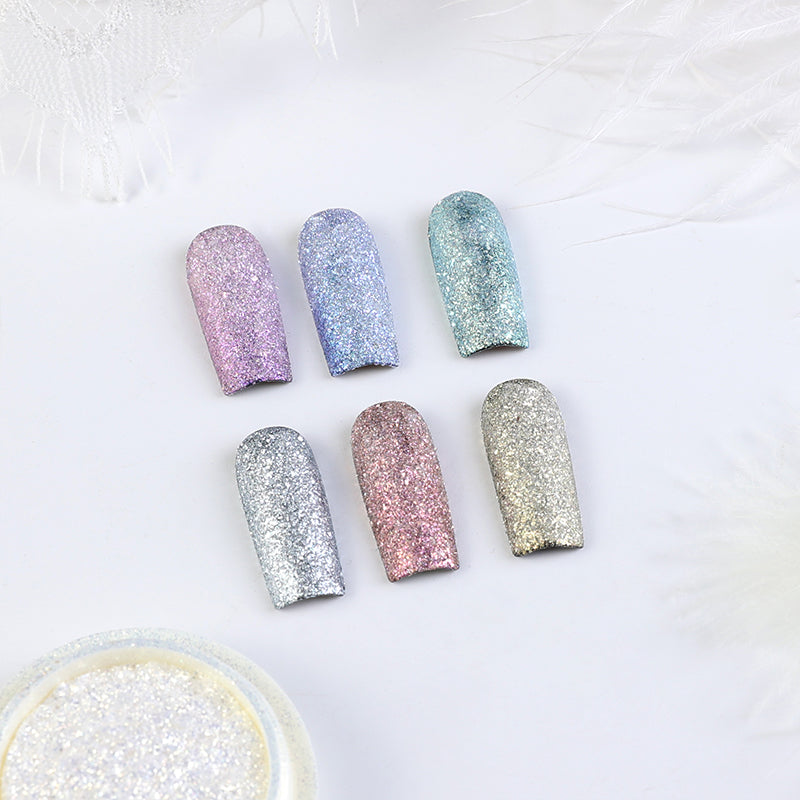 FNP003 New shining high quality fashion nailart pigment powder many colors available for nail art decoration