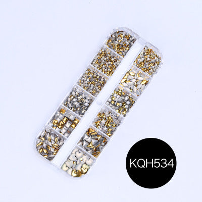 NRS021 ForLife Mixed nail art decals diamond jewelry crystal nails art rhinestone designs 3d shinny nail decorations