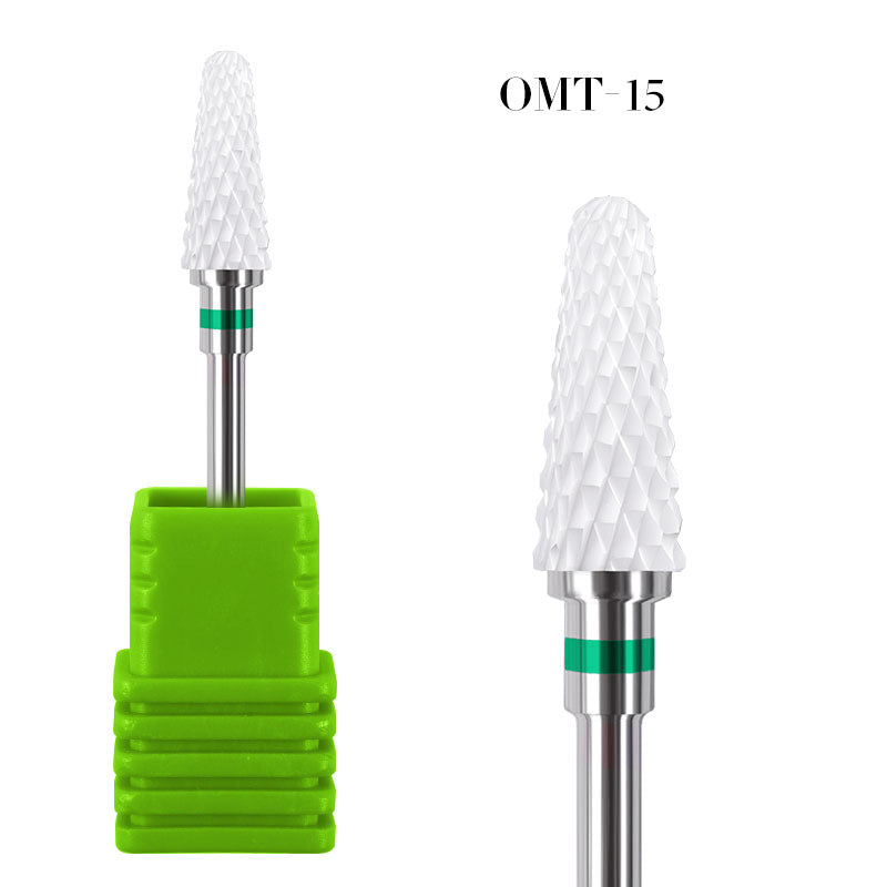 NDB019 Cylinder Ceramic Nail Drill Bits Milling Cutters Manicure Pedicure Electric Machine Accessories Tool
