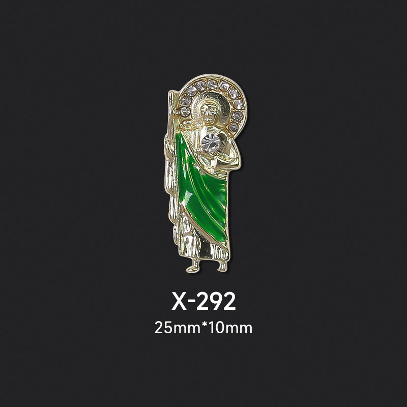 NZJ048 Beauty top St.Jude Nail Art Alloy rhinestone Jewelry charms
