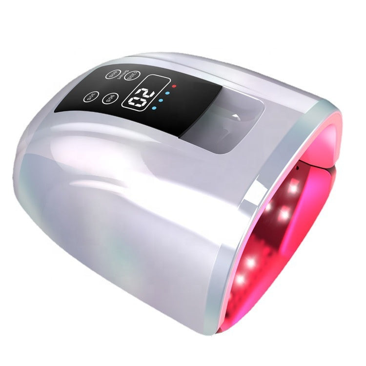FNL008 New Arrival 90W Wireless Dual Light Rechargeable Cordless Smart Light Therapy Nail Lamp Uv Led Gel Dryer for Salon Manicure