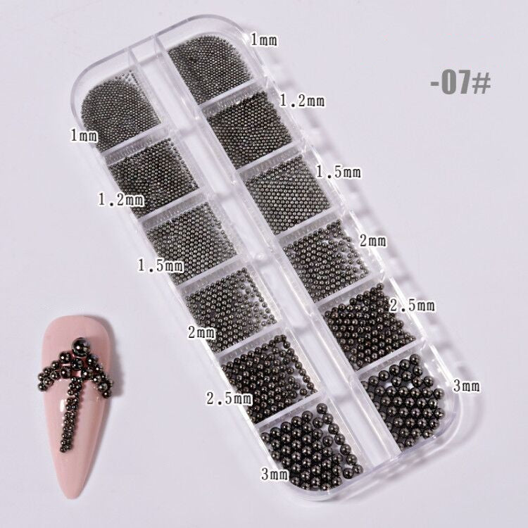 NRS022 ForLife New Nail Art Jewelry Rhinestone Mixed Rivet Pearl Small Accessories Nail Decoration Metal Chain Accessories