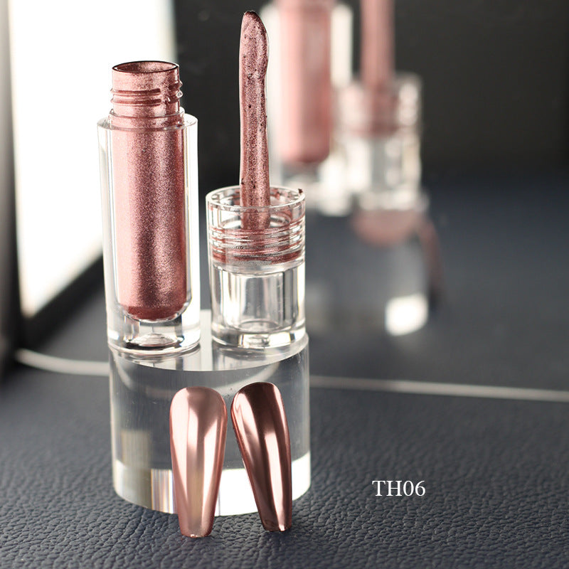 FNP021  High Quality Nail Holographic Pigment Powder 6 Colors White Chameleon Liquid Nail Mirror Powder Nails