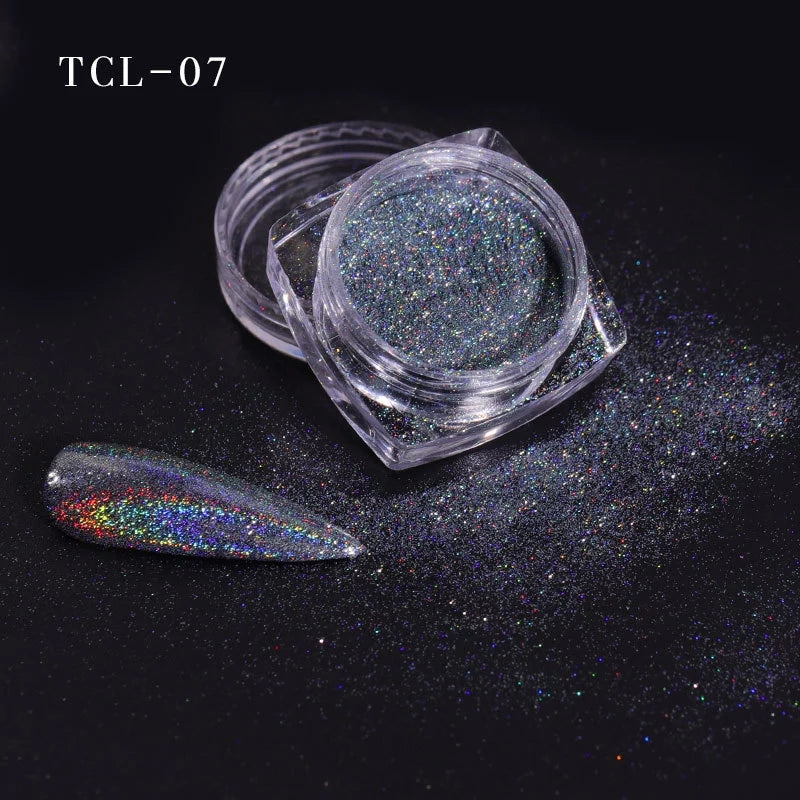FNP045  Fast Drying Dip Powder Acrylic Glitter Chrome Nail Dipping Powder For Nail Art Decoration
