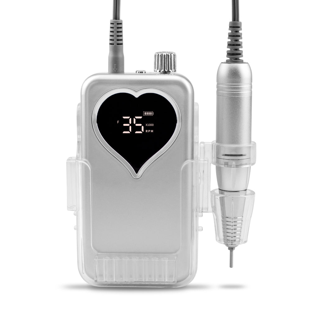 FNDM003  New gradient gold 45W Nail drill desktop 35000RPM Cordless Rechargeable nail drill electric Efile machine