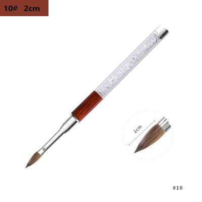 NBR022 ForLife Nair art 100% pure Kolinsky hair brush Nail Tools Nail Pen Crystal Pen Mink Hair Brush Drawing Carving Pen
