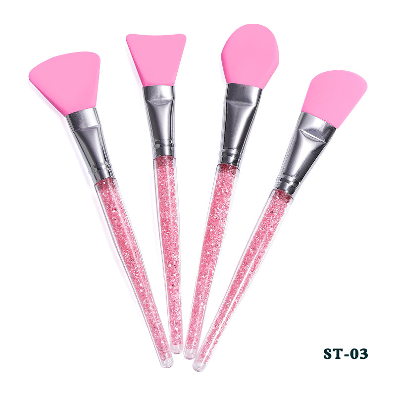 NBR016 ForLife Silicone Rhinestone Mask Brush Facial Eyes Sleep Mud DIY Cream Mixing Skin Care Beauty Foundation Concealer Tool