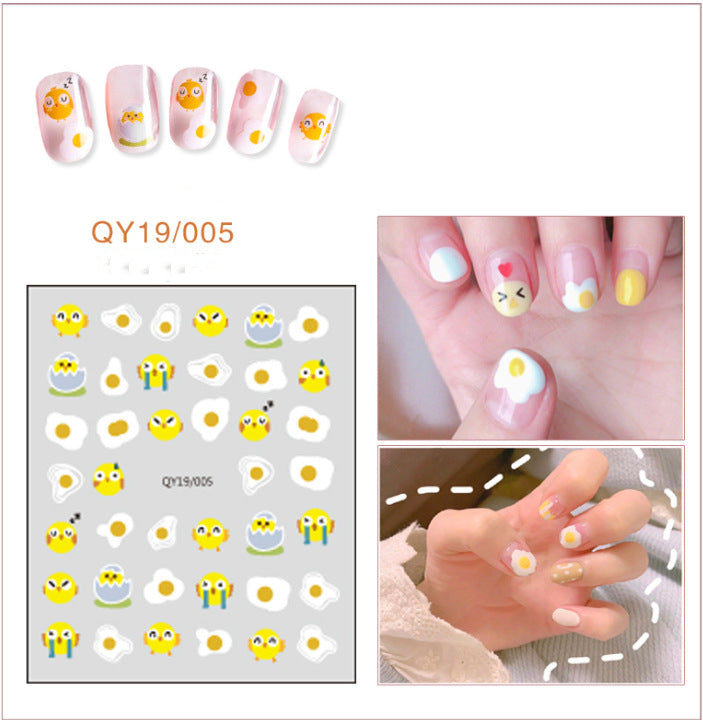 NS5D033  ForLife new Cartoon Nail Art Decals 2D Manicure Applique Nail Stickers for Nail Decoration