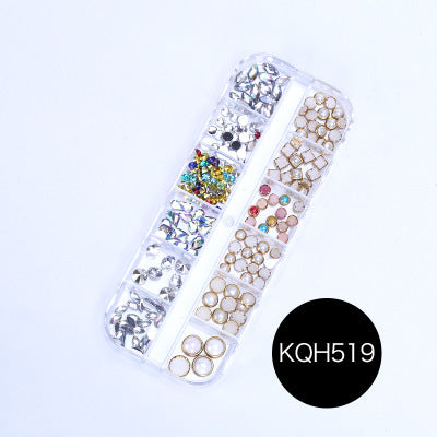 NRS021 ForLife Mixed nail art decals diamond jewelry crystal nails art rhinestone designs 3d shinny nail decorations