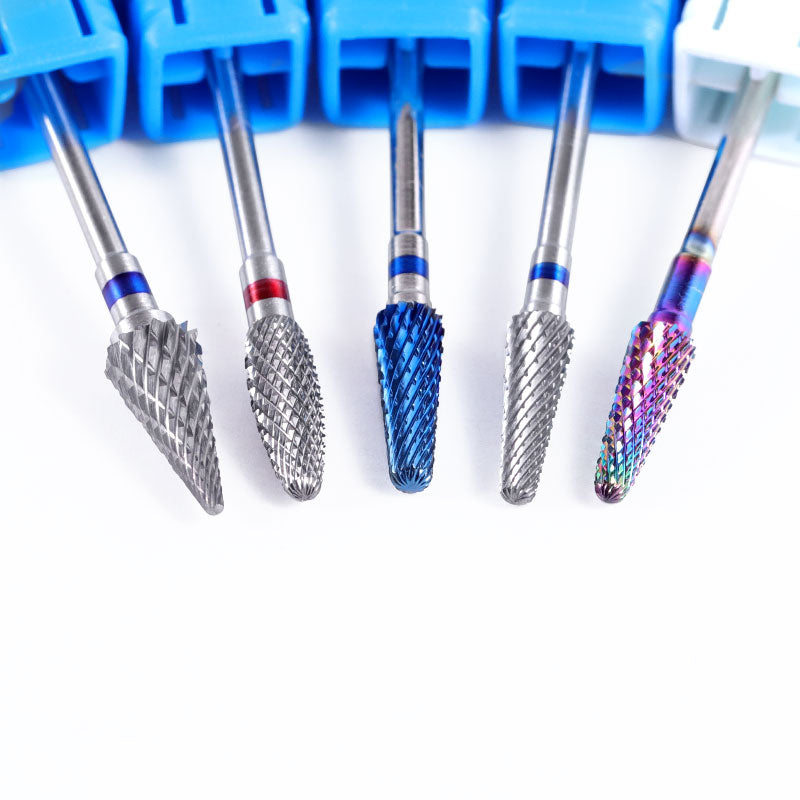 NDB033 Rainbow Carbide Nail Drill Bit Electric Nail Mills Cutter for Manicure Machine Nail Files Accessories tools