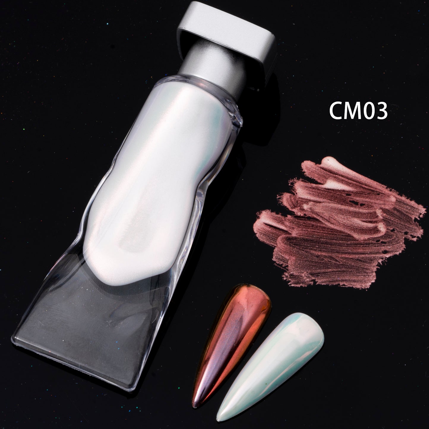 FNP018 6 color liquid Aurora laser nail mirror powder used for nail art pigment