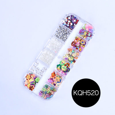 NRS021 ForLife Mixed nail art decals diamond jewelry crystal nails art rhinestone designs 3d shinny nail decorations