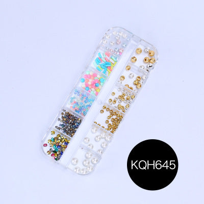 NRS021 ForLife Mixed nail art decals diamond jewelry crystal nails art rhinestone designs 3d shinny nail decorations