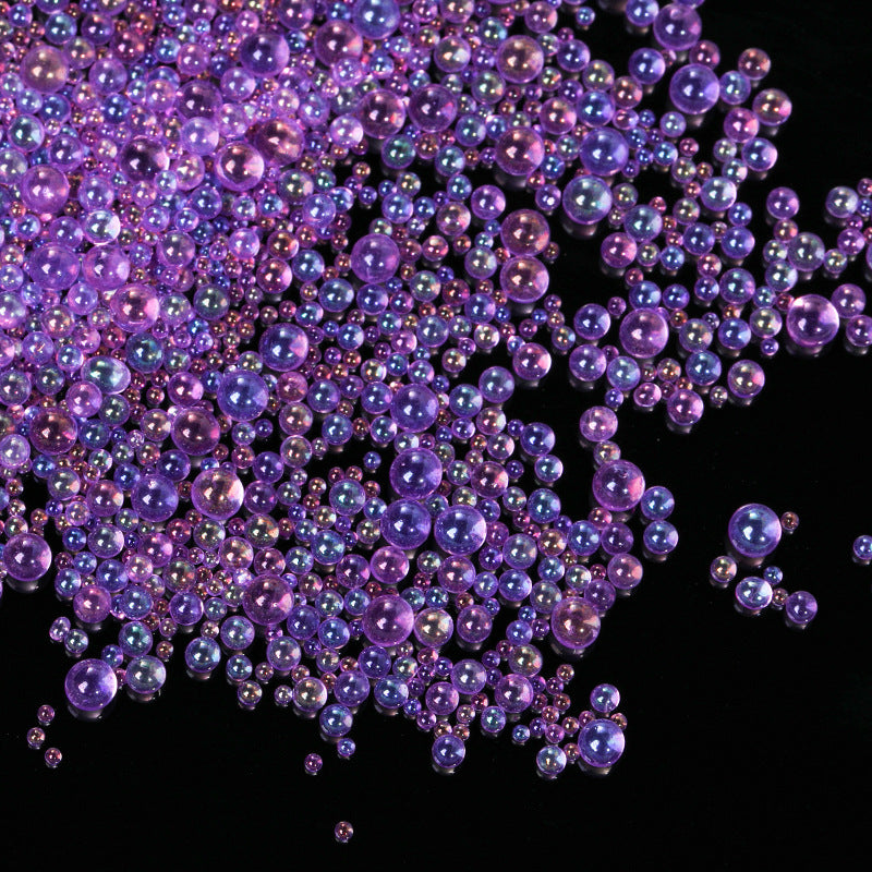 NRS030 New Symphony bead glass 6 grid 12 grid manicure blister bubble beads DIY crystal nail art