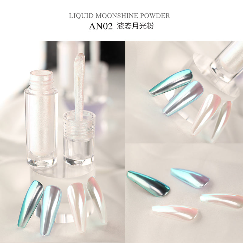 FNP007 Aurora Moonlight AN series Nail Powder Professional 6 Colors Acrylic Mirror Nail Art powder