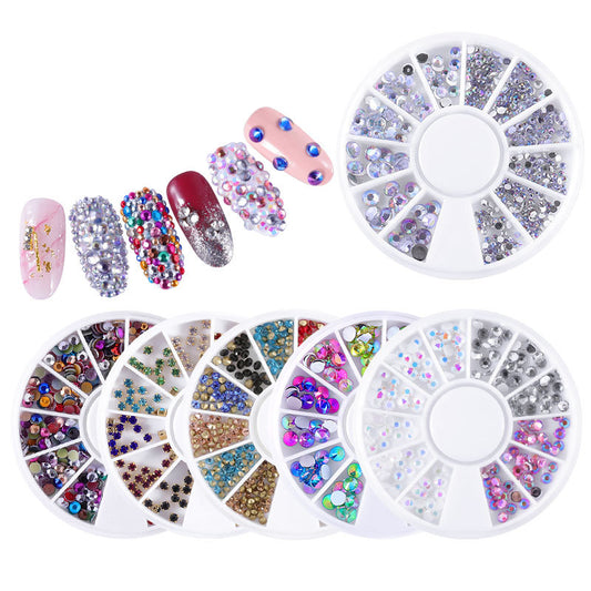 NAW031  Mixed Color Chameleon Diamond Stone Nail Rhinestone Small Irregular Manicure Nail Art Decoration Accessories