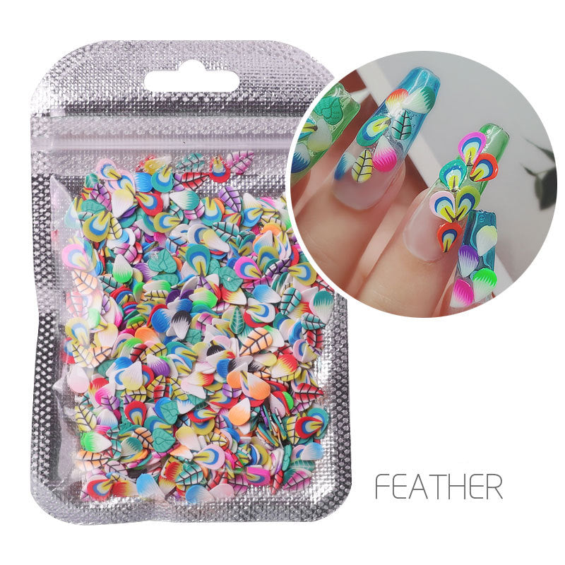 NDE055 ForLife Nail Art Decorations Soft Polymer Clay Fruit Slices Mixed Fruit Patterns Colorful DIY Decoration 1000pcs