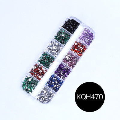 NRS021 ForLife Mixed nail art decals diamond jewelry crystal nails art rhinestone designs 3d shinny nail decorations