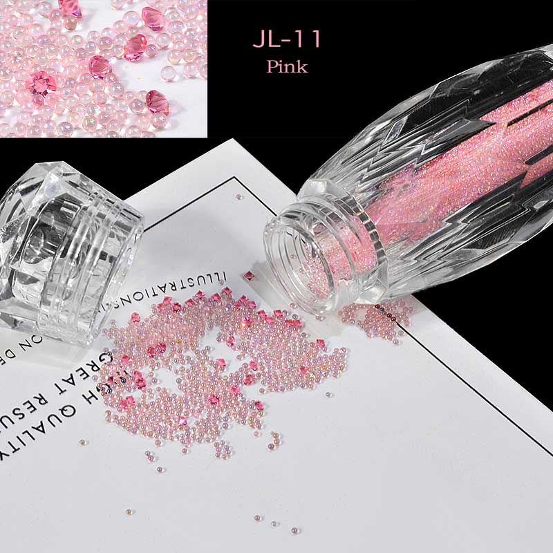 NRS010 ForLife Glass Mini Caviar Beads Crystal DIY Tiny Nail Art Rhinestones Decorations