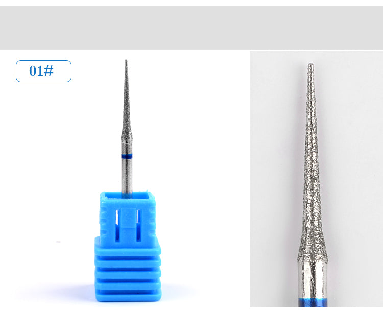 NDB005  1 Pcs Diamond Tungsten Nail Drill Bit Rotate Burr Milling Cutter Bits For Manicure Electric Nail Drill Accessories