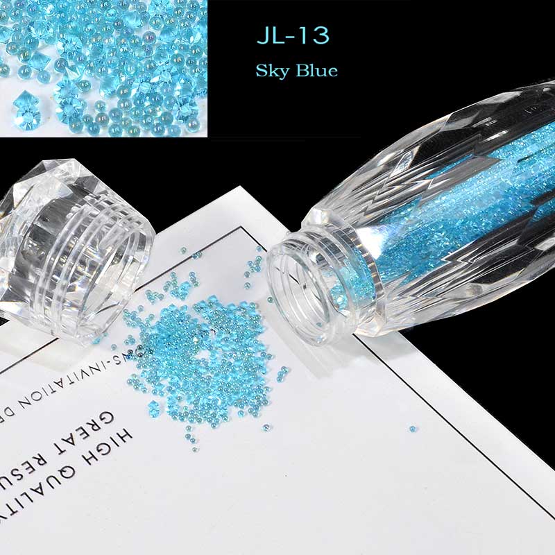 NRS010 ForLife Glass Mini Caviar Beads Crystal DIY Tiny Nail Art Rhinestones Decorations