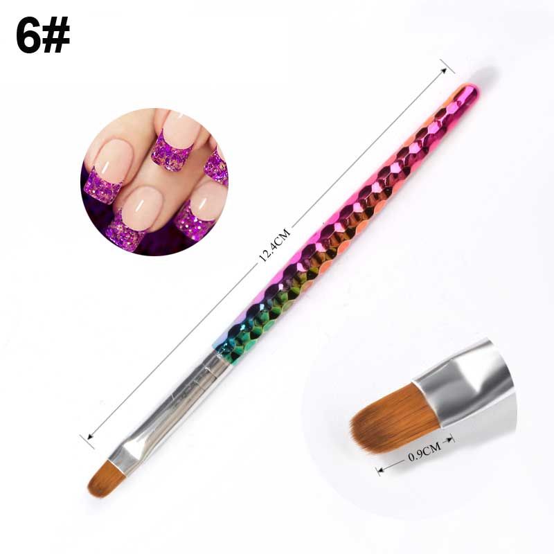 NAB009 ForLife 7 Style Gradient Mermaid Nail Art Painting Liner Brush UV Gel Polish 3D French Tips Sculpture Drawing Pen