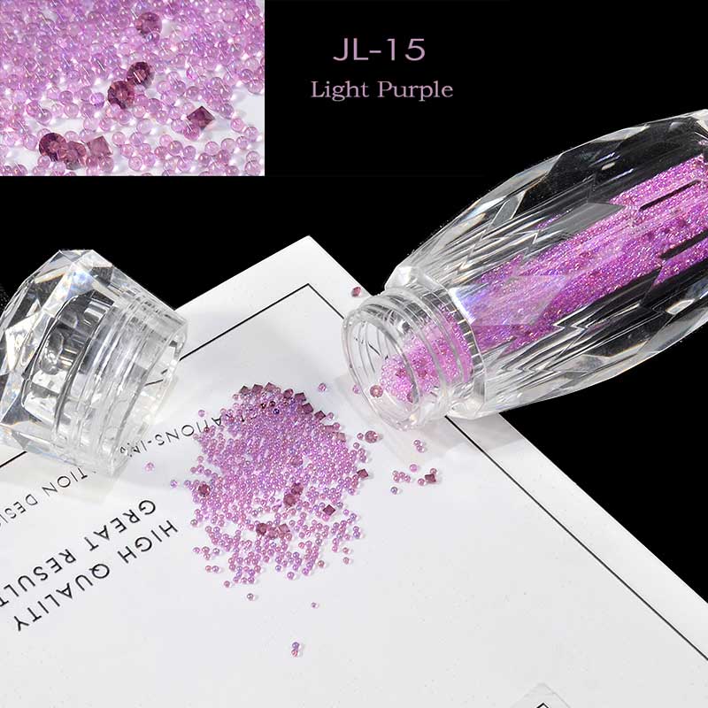 NRS010 ForLife Glass Mini Caviar Beads Crystal DIY Tiny Nail Art Rhinestones Decorations