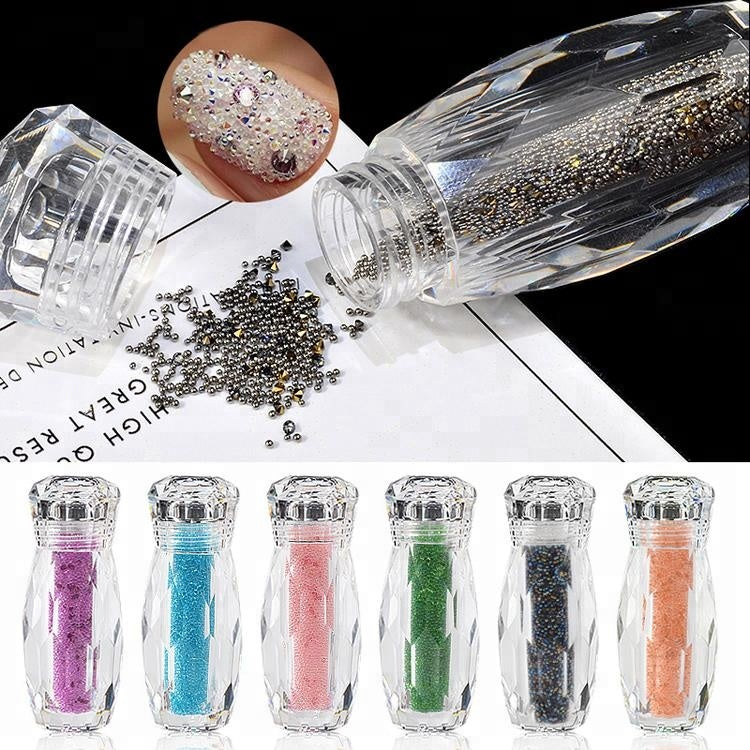 NRS010 ForLife Glass Mini Caviar Beads Crystal DIY Tiny Nail Art Rhinestones Decorations