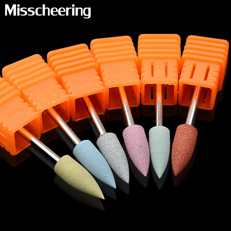 NDB007 Silicone Polisher Grinders Nail Drill Bits for Electric Manicure Smoothing Polishing Nail Art Tools