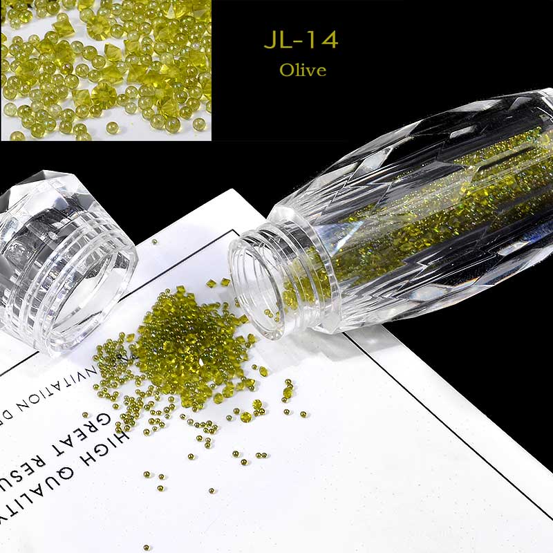 NRS010 ForLife Glass Mini Caviar Beads Crystal DIY Tiny Nail Art Rhinestones Decorations