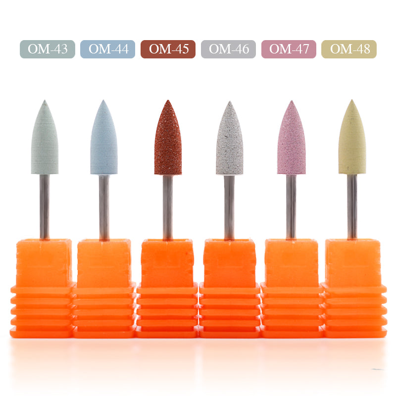 NDB007 Silicone Polisher Grinders Nail Drill Bits for Electric Manicure Smoothing Polishing Nail Art Tools