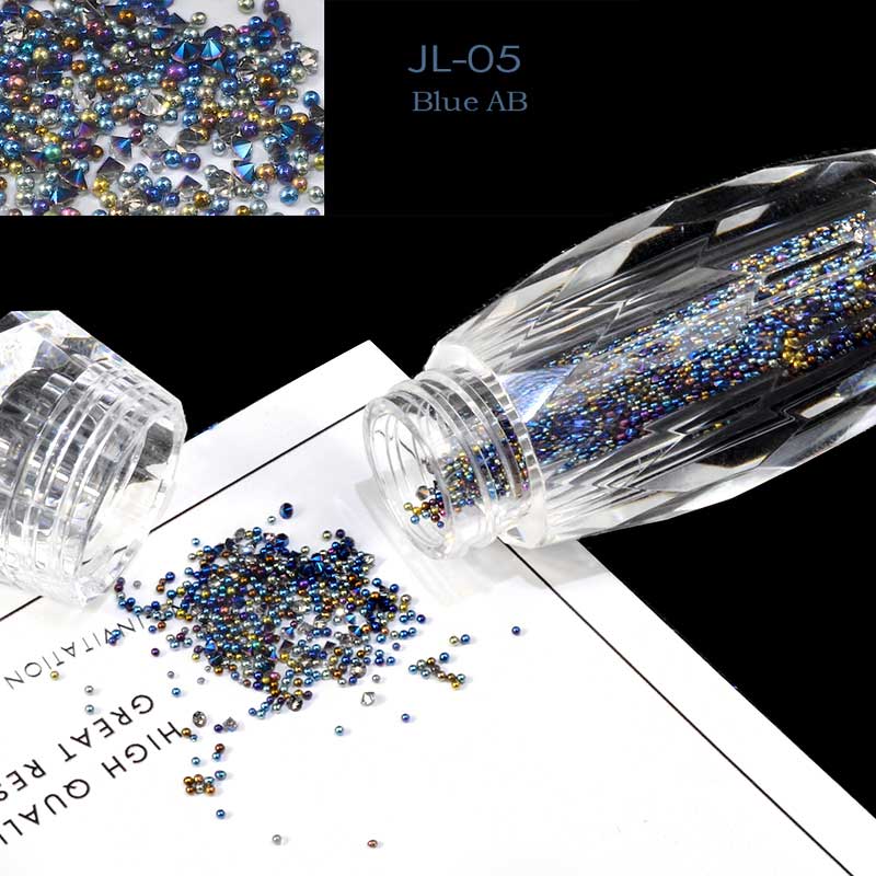 NRS010 ForLife Glass Mini Caviar Beads Crystal DIY Tiny Nail Art Rhinestones Decorations
