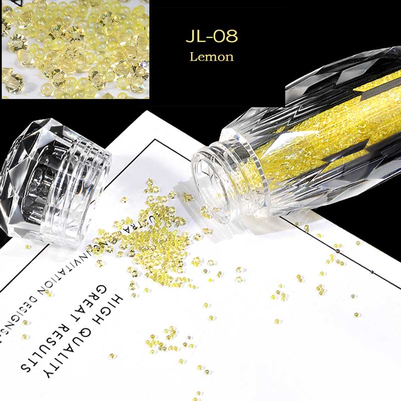 NRS010 ForLife Glass Mini Caviar Beads Crystal DIY Tiny Nail Art Rhinestones Decorations