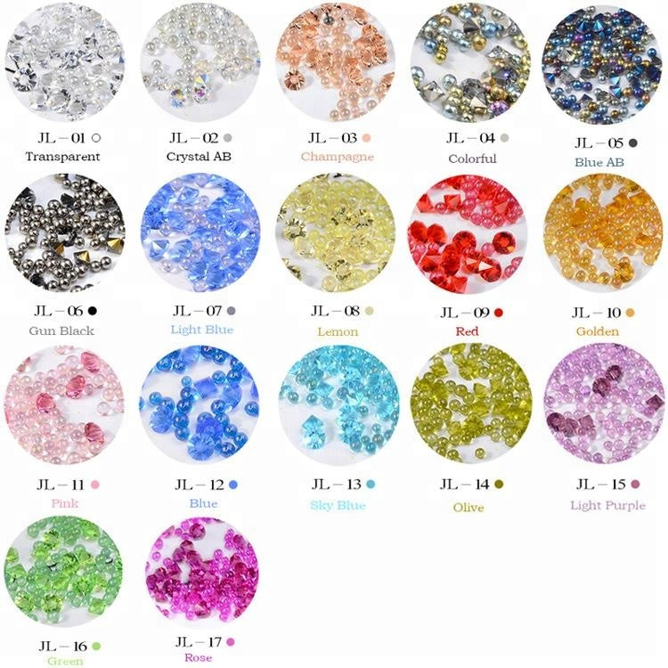 NRS010 ForLife Glass Mini Caviar Beads Crystal DIY Tiny Nail Art Rhinestones Decorations