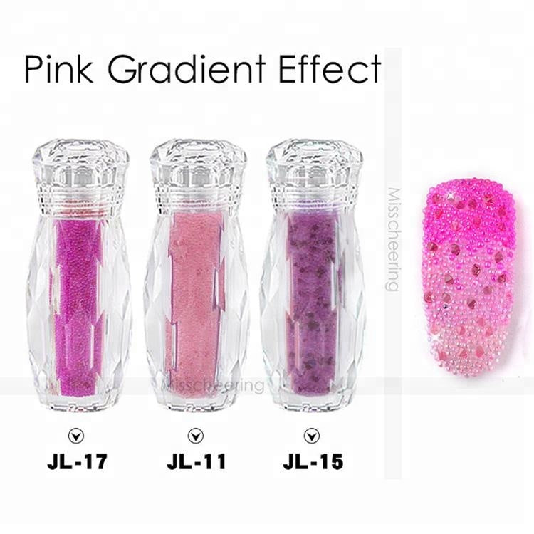 NRS010 ForLife Glass Mini Caviar Beads Crystal DIY Tiny Nail Art Rhinestones Decorations