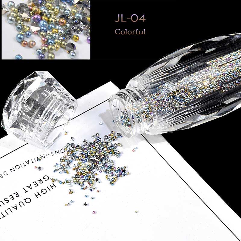 NRS010 ForLife Glass Mini Caviar Beads Crystal DIY Tiny Nail Art Rhinestones Decorations