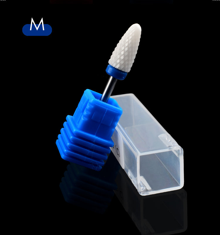 NDB021  1 Pcs Pro Ceramic Nail Drill Bit Rotary Burr For Electric Manicure Machines Pedicure Files Nail Salon Tools