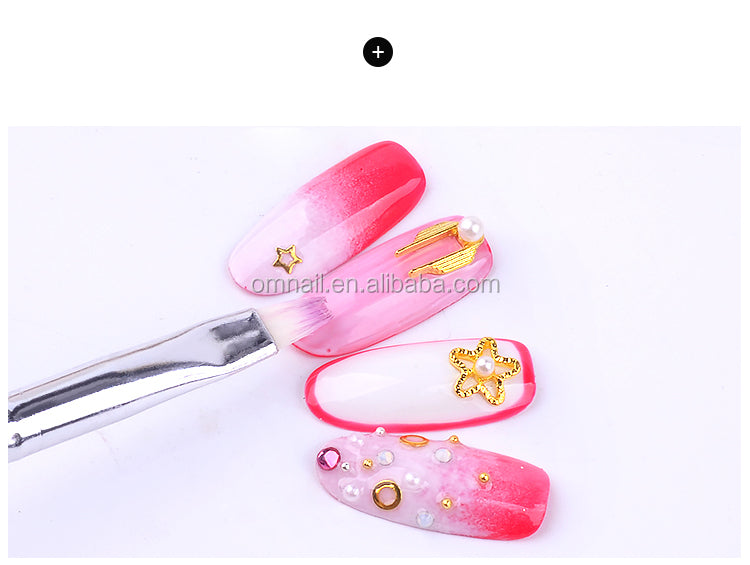 NBR035  ForLife White Nail Art Brush UV Gel Polish Painting Drawing Gradient Brushes Nail Pen For DIY Nail Tip Accessories Manicure