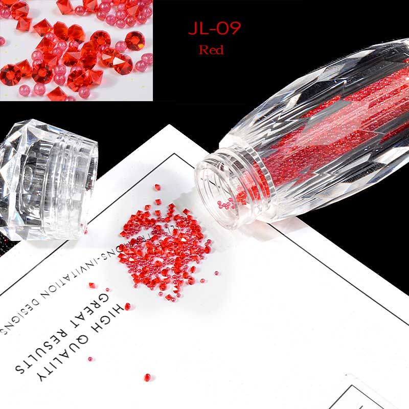 NRS010 ForLife Glass Mini Caviar Beads Crystal DIY Tiny Nail Art Rhinestones Decorations
