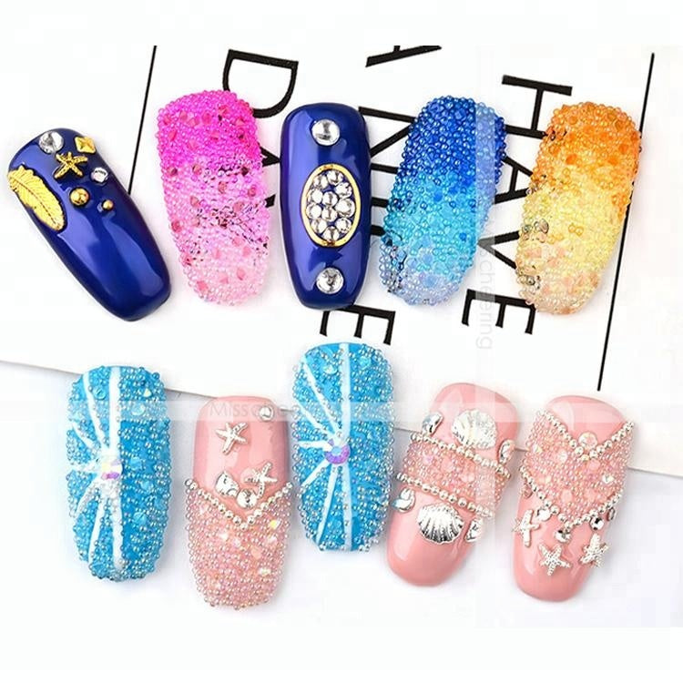 NRS010 ForLife Glass Mini Caviar Beads Crystal DIY Tiny Nail Art Rhinestones Decorations