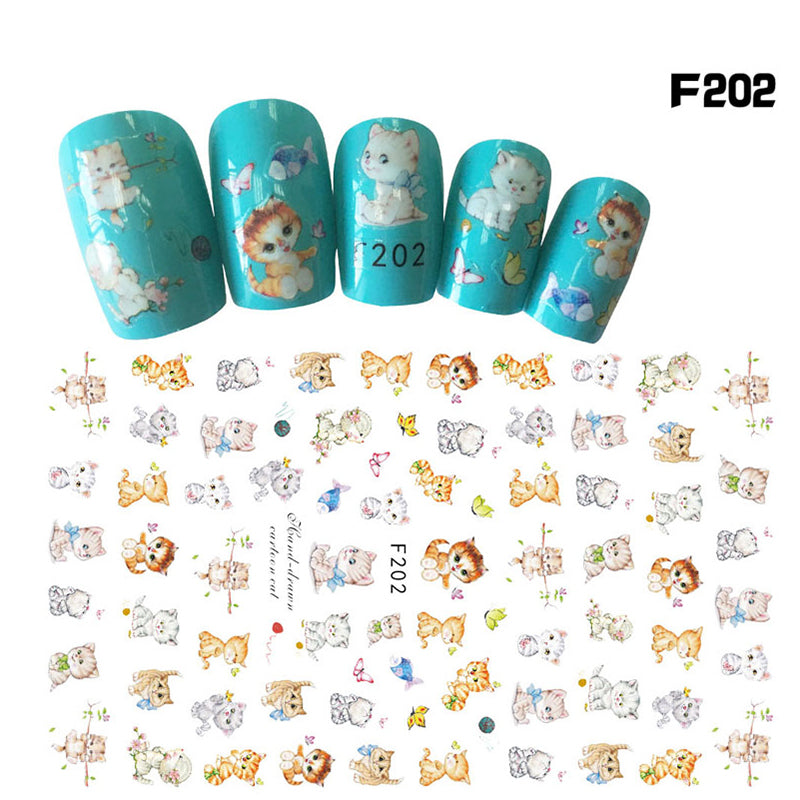 NS5D009  ForLife Flower Series Nail Decal Stickers Sakura Daisy Lavender Floral Pattern 3d Transfer Sticker
