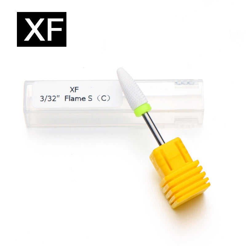 NDB015  High Quality 1PCS Ceramic Flame Nail Drill Bits for Electric Nail Manicure Pedicure Cutter Machine Tools